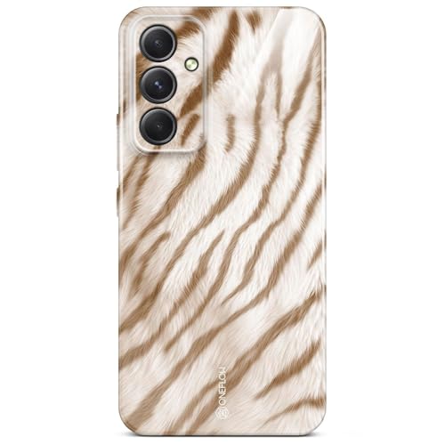 Coque Samsung Galaxy A54 5G ONEFLOW imprimé tigre caramel beige silicone fin