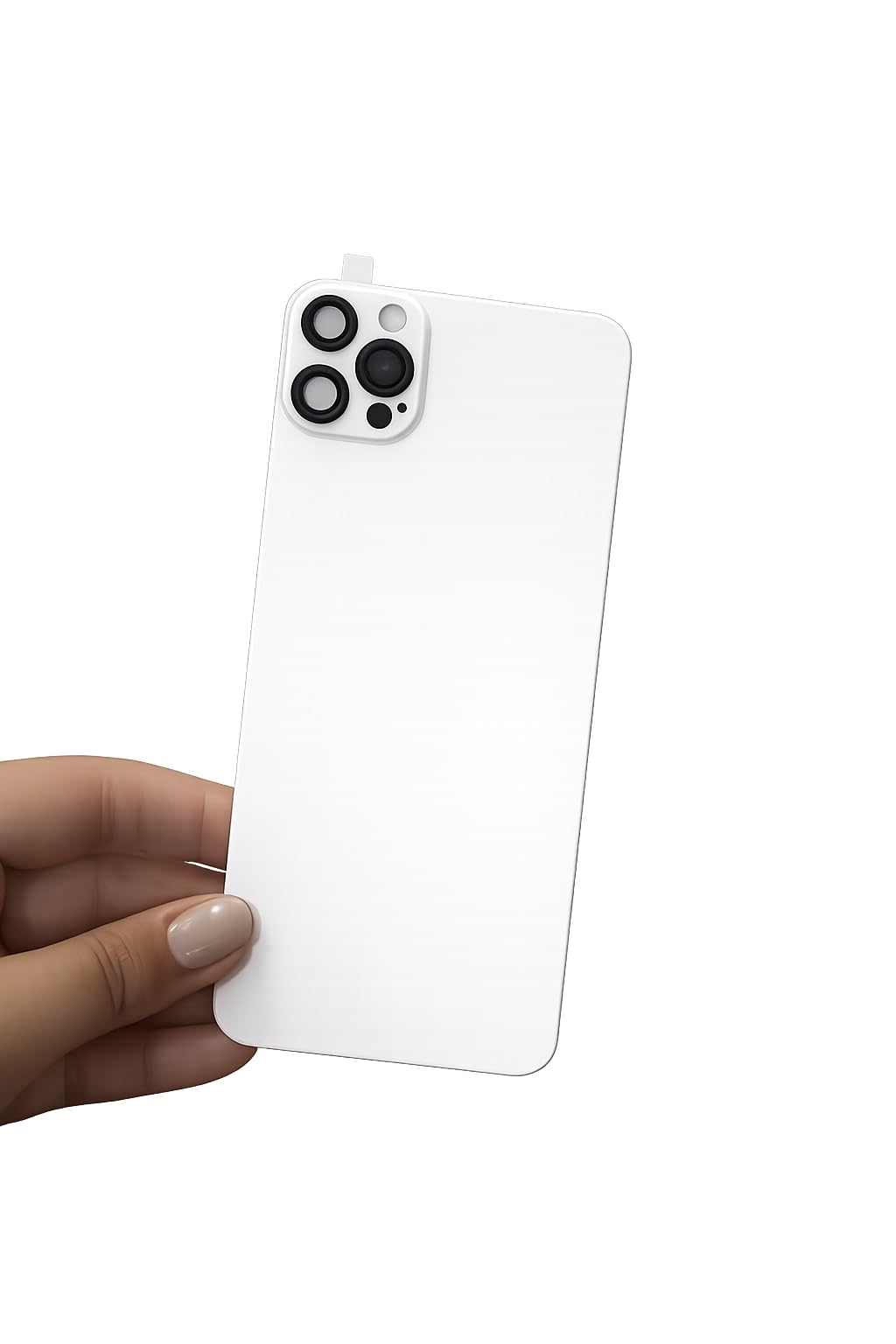 Premium Silicone Back Skin Converter Sheet Compatible with iPhone Xs Max to iPhone 13 Pro with Logo, White, Pack of 1 | Includes Free XS Max Tempered Glass-image-39
