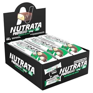 Nutrata Proto Bar Whey 70g display com 9 barras - Coco