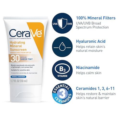 Cerave SUNSCREENS Hydrating Mineral Sunscreen Spf 30 thumb #5