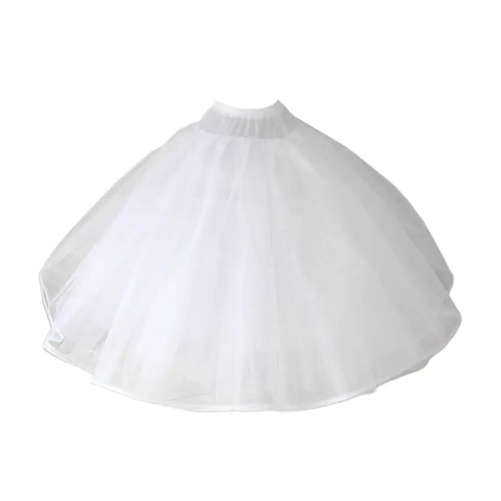 Robe de Bal en Tulle 8 Couches for Femme, Jupon de mariée sans Anneaux, Robe de soirée, Crinoline, Jupon Demi-Jupe