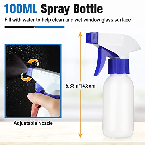 Rabbitgoo Window Tint Kit, Window Film Complete Installation Wrap Tools 3 Pieces Professional Car Glass Protective Tinting Film Application Set Include Vinyl Squeegee, Film Cutting Knife, Spray Bottle #TOP1