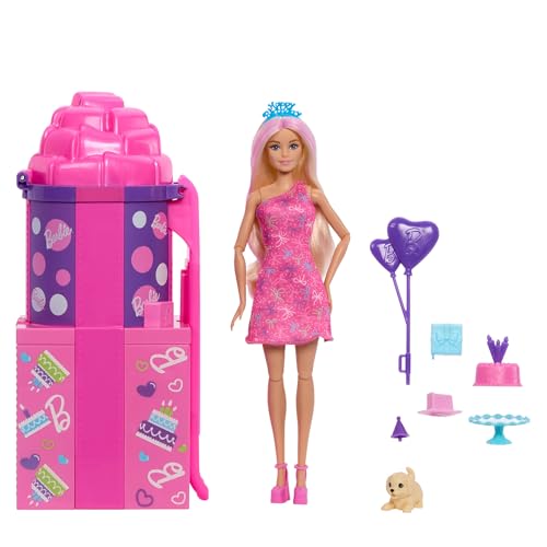 Muñeca Barbie Rise & Surprise con accesorios miniatura 6