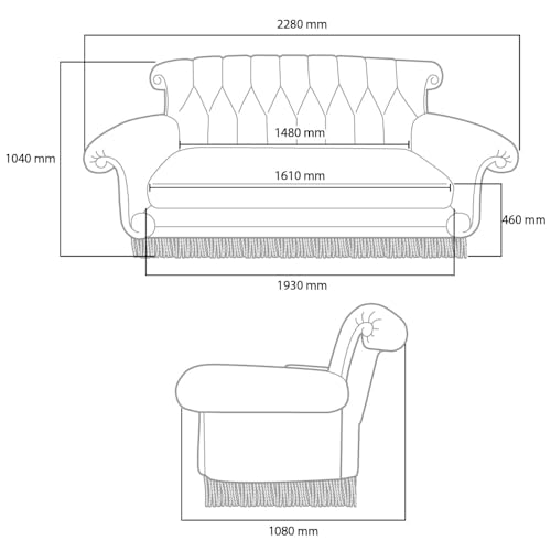 Friends Central Perk Coffee Shop 3-Seater Couch Authentic Replica | Upholstered Orange Sofa For Living, Guest, Media Room | 90 x 41 x 43 Inches