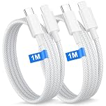 USB C to Llightning Cable 1M 2Pack[ Apple MFi Certified ], iPhone Fast Charger Cable USB C for iPhone 14 13 12 11 Pro Max XS XR 8 Plus/iPad, Braided 1M Type C to Llightning Cable iPhone Charging Cable