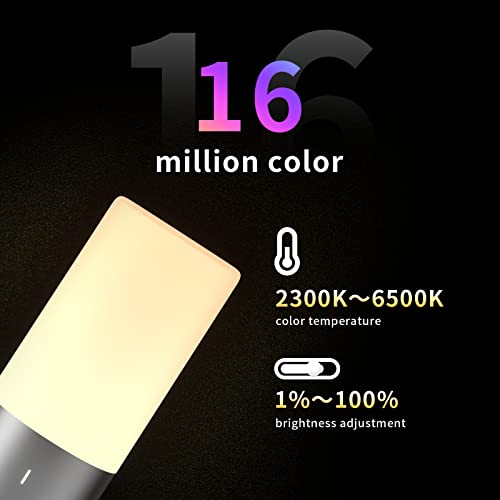 Smart Touch Table Lamps Compatible With Alexa And Google Assistant, Bluetooth & Tuya App Control, Table Lamp With Rgbcw Color Changing & Warm White Light, Led Night Lamp For Bedrooms And Living Room #TOP3