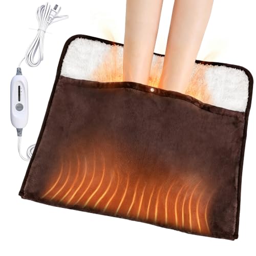 WarmMist Heated Foot Warmers, 22"×20" Electric Foot Heating Pad, Ultra