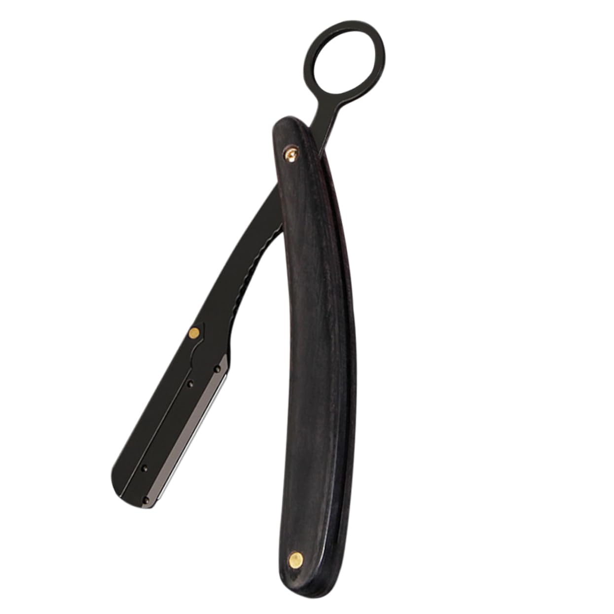 Ipetboom Manual Beard Razor Men's Shaving Razor Stainless Steel Folding Knife Holder Beard Shaper