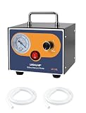 Mini Adjustable Lab Vacuum Pump, LVDALAB 10L/Min Oil-Free Diaphragm Vacuum Pump, Portable Oilless Pump for...