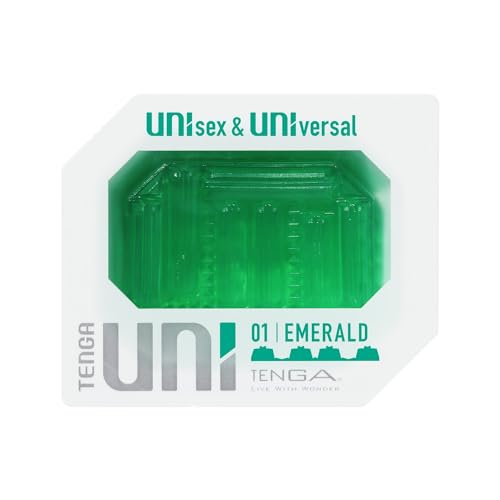 TENGA UNI jetable, à usage unique, extensible, texturé, unisexe, universel, Emerald