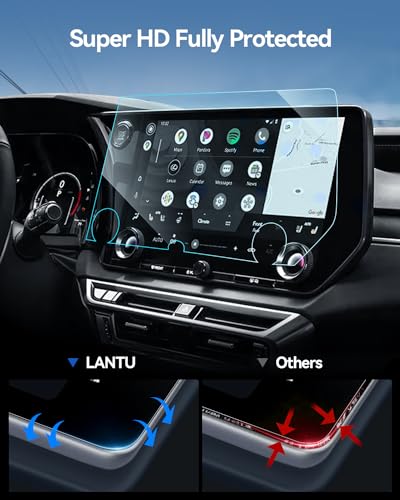RX 350 Screen Protector for 2023 2024 2025 2026 Lexus RX350 & TX350 Accessories 14" Tempered Glass GPS Navigation Touchscreen Protector for RX 350/350h/500h & 2024 2025 2026 TX 350/500h HD Clear
