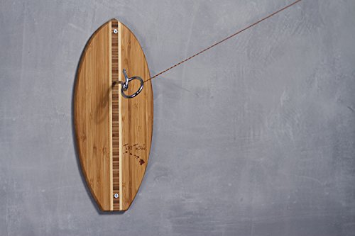 Tiki Toss Hook and Ring Toss Game (Surf Hawaiian Edition) - Indoor or Outdoor Family Fun Backyard Games for Kids and Adults