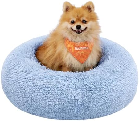Feandrea Hundebett flauschig, Katzenbett, Donut Kissen, waschbar,...