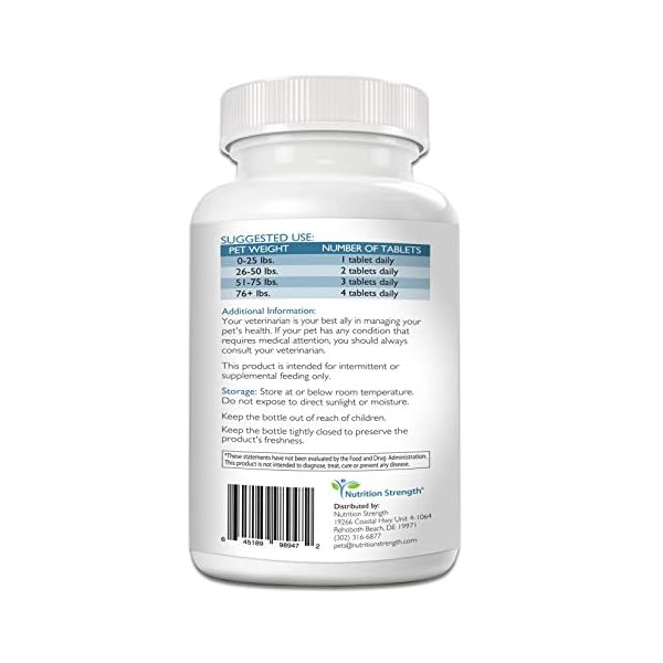 Nutrition Strength Calcium Phosphorus for Dogs Supplement, Provide Calcium for Puppies, Promote Healthy Dog Bones and Puppy Growth Rate, Dog Bone Supplement, 120 Chewable Tablets Nutrition Strength Calcium Phosphorus for Dogs Supplement, Provide Calcium for Puppies, Promote Healthy Dog Bones and Puppy Growth Rate, Dog Bone Supplement, 120 Chewable Tablets
