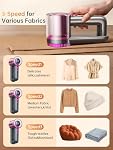 DRFLASH 2-in-1 Fabric Shaver Rechargeable - 3 Speeds Lint Remover with Digital LED Display & Type-C Fast Charging Port, Electric Sweater Defuzzer for Clothes, Furniture, Couch, Blanket