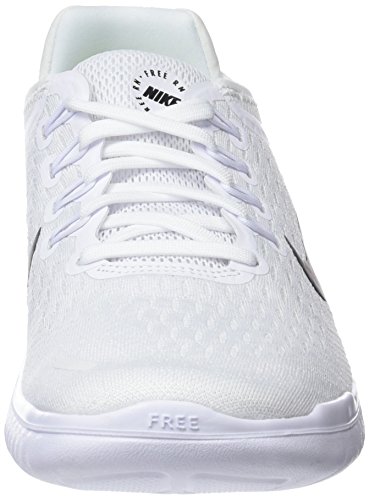 Nike Womens WMNS Free RN 2018 942837 100 - Size 5W White/Black2