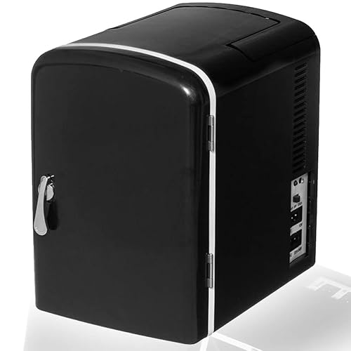Shally Dogan Mini Frigo con Maniglia, Frigobar Portatile con Regolazione