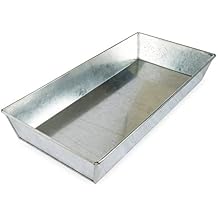 Achla Designs Antique Galvanized Steel Rectangular Plant Tray- 20 in
