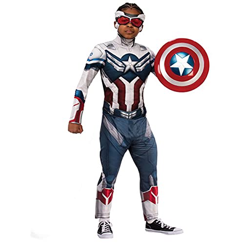 Rubies Marvel Avengers Kids Costumes Choose Hulk Iron Man Captain America Spiderman Black Panther (Falcon Winter Soldier, Small)