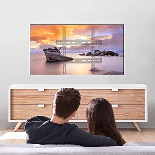 TV Wall Mount, TV Brackets for Most of 26-55 inch LED/LCD/OLED Flat & Curved TV Support 45kg, Max VESA 400x400mm Tilt TV Brackets, TV Bracket 55 inch, TV Wall Bracket MT4204