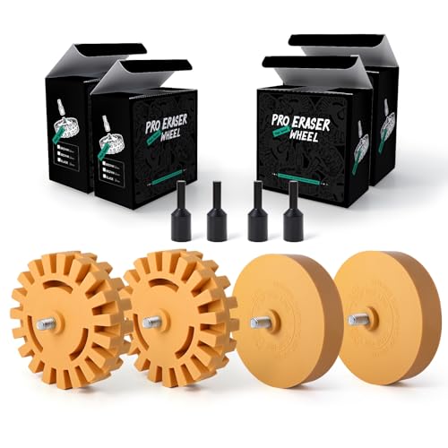 Roue en caoutchouc pour enlever le vinyle et adhésif sur voiture avec kit FOSHIO