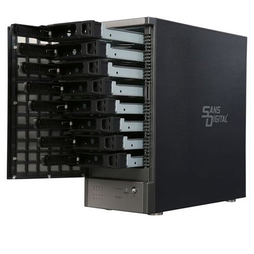 Sans Digital Tr8Um6G Tower Raid - 8 Bay Sata To Esata & Usb 3.0 Jbod Enclosure, Black #TOP3