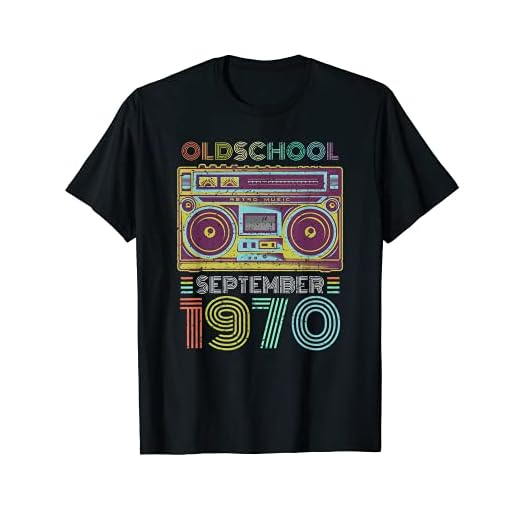 50 cumpleaños regalo septiembre 1970 50 años de edad Camiseta