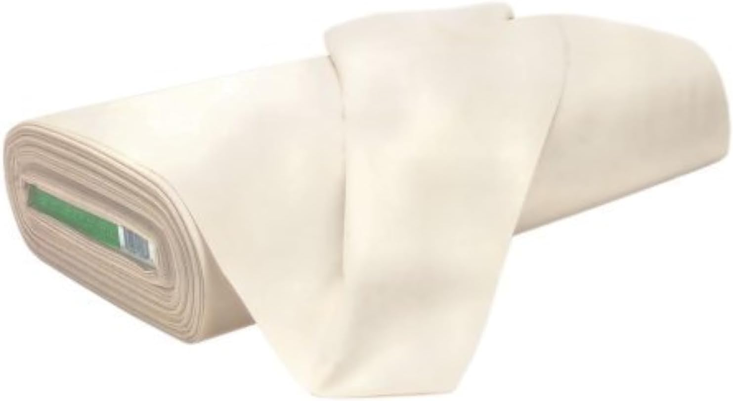 Cotton Muslin Fabric/Textile Unbleached - Draping Fabric - Natural 10 Yards Medium Weight (63in. Wide)