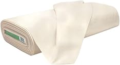 AK TRADING CO. Muslin Fabric/Textile Unbleached - Draping Fabric - Natural 10 Yards Medium Weight - 100% Cotton (63in. Wide)