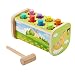 TOYANDONA Giocattolo Martellante in Legno con Colpo di Martello Gioco di Talpa Giocattolo Martellante per Bambini Piccoli (Verde)