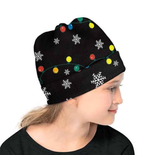 Babrukda Kids Winter Knit Hat, Christmas Tree Warm Hats for Cold Weather Children Beanie Skull Cap for Girls Boys Headwear3