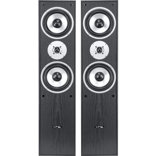 LTC - L766-BL - Enceintes HIFI bass reflex à 3 voies 350W - Bois noir – vue 5