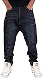 Verschluss: Geknöpft Nappy Boy Herren Jungen tiefer Schritt konisch Santiago Schleife Arc Star Style enge Jeans Time Is G Money - Vintage Dunkel Nass Waschung Blau, Vintage dunkel Nass blau gewaschen, 30W x 32L