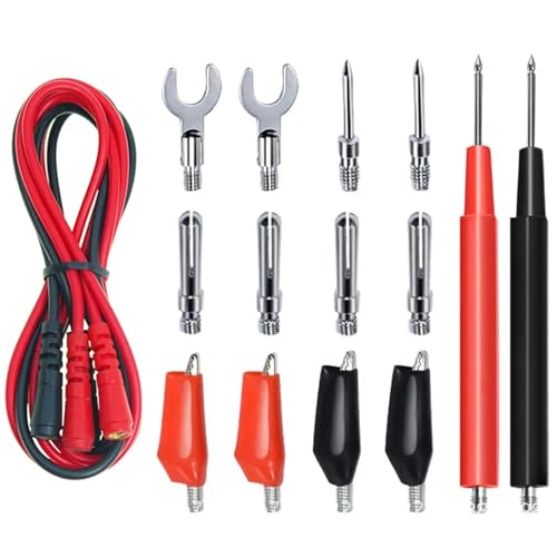 Fils et cordons de test multimètre silicone 16 en 1 avec sondes de haute précision