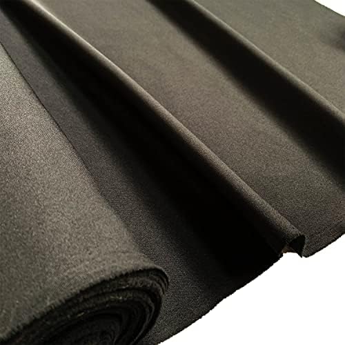 EU Fabrics FIRE Retardant Fabric Black 80% Blackout - Curtains Display Theater Stage Material Roman Blinds - Thermal Windows Roller