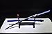 JZSWORDS Blue Katana Sword, Fully Handmade Real Japanese Sword Carbon Steel Samurai Swords