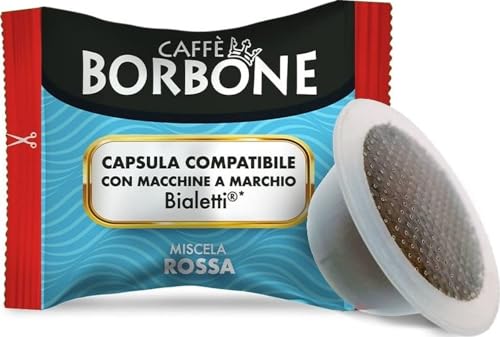 Caffè Borbone Miscela Rossa - 100 Capsule - Compatibili con Macchine a marchio Bialetti*