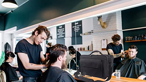 Tense Edano Bolsa de ferramentas de barbeiro profissional de grande capacidade para cabeleireiro de