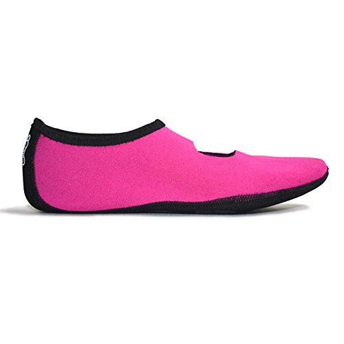 Image of Nufoot Women's Mary Janes Best Foldable & Flexible Flats, Travel & Exercise, Dance, Yoga Socks, Indoor Shoes, Slippers