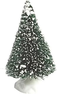 LGT Bristle/Bottle Brush Snowy Christmas Tree 45mm (3pk) or 62mm (12pk) Cake Cupcake Decoration/Topper (3 x Bristle Trees)