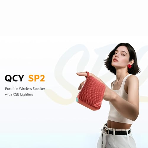Image of QCY SP2 Portable Bluetooth Speaker | RGB Lighting, Pro EQ, Waterproof, TWS, 17H Playtime