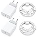 Ladekabel Schnellladekabel  günstig Kaufen-25W Schnellladegerät und Ladekabel für iPhone 14/14 Plus/14 Pro/14 Pro Max/13 12 11 SE, 4-Pack USB C Ladegerät 2M Schnellladekabel Stecker Netzteil Power Adapter Ladestecker Netzstecker