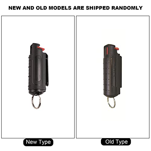 HEITIGN Flip Top Pepper Spray Shell Com Chaveiro Mais Fácil de Usar Flip Top Design Finger Grip Pepp