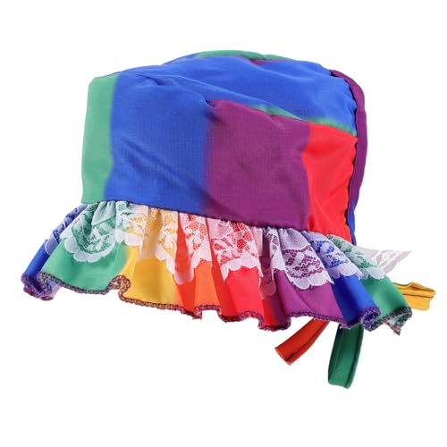 Abaodam Pride Month Dog Hat Rainbow Striped Sun Hat for Small Pets Decorative Dog Hat for Festivals Birthdays and Special Occasions Lightweight and Comfortable Design