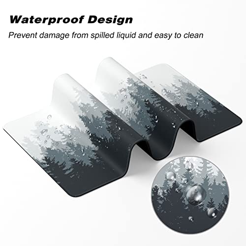 Tapis de souris de jeu imperméable avec bords cousus renforcés et base stable - 6