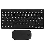 Mikinona Keyboard and Mouse Combo Latin Spanish Layout Resin Material Cordless Computer Keyboard with Mouse for Typing and Study