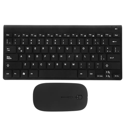 Mikinona combo teclado y mouse latino español de resina con diseño elegante y duradero
