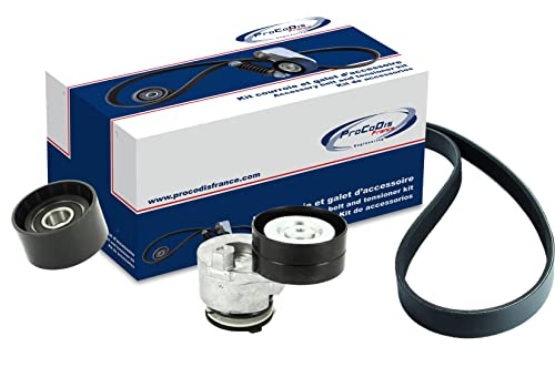 Kit courroie et galet d'accessoire PROCODIS France KGA4057 pour supprimer les sifflements du moteur
