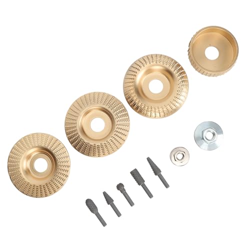 Tyenaza Set di Lime Rotanti per Dischi da Intaglio del Legno, Accessori per Raspe per Smerigliatrici per Smerigliatrice Angolare, per Taglio del Legno, Dischi da Intaglio per Modellare Il Legno