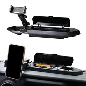 RERPRO Jeep Wrangler JL Handyhalterung Armaturenbrett Ablagebox Schwarz